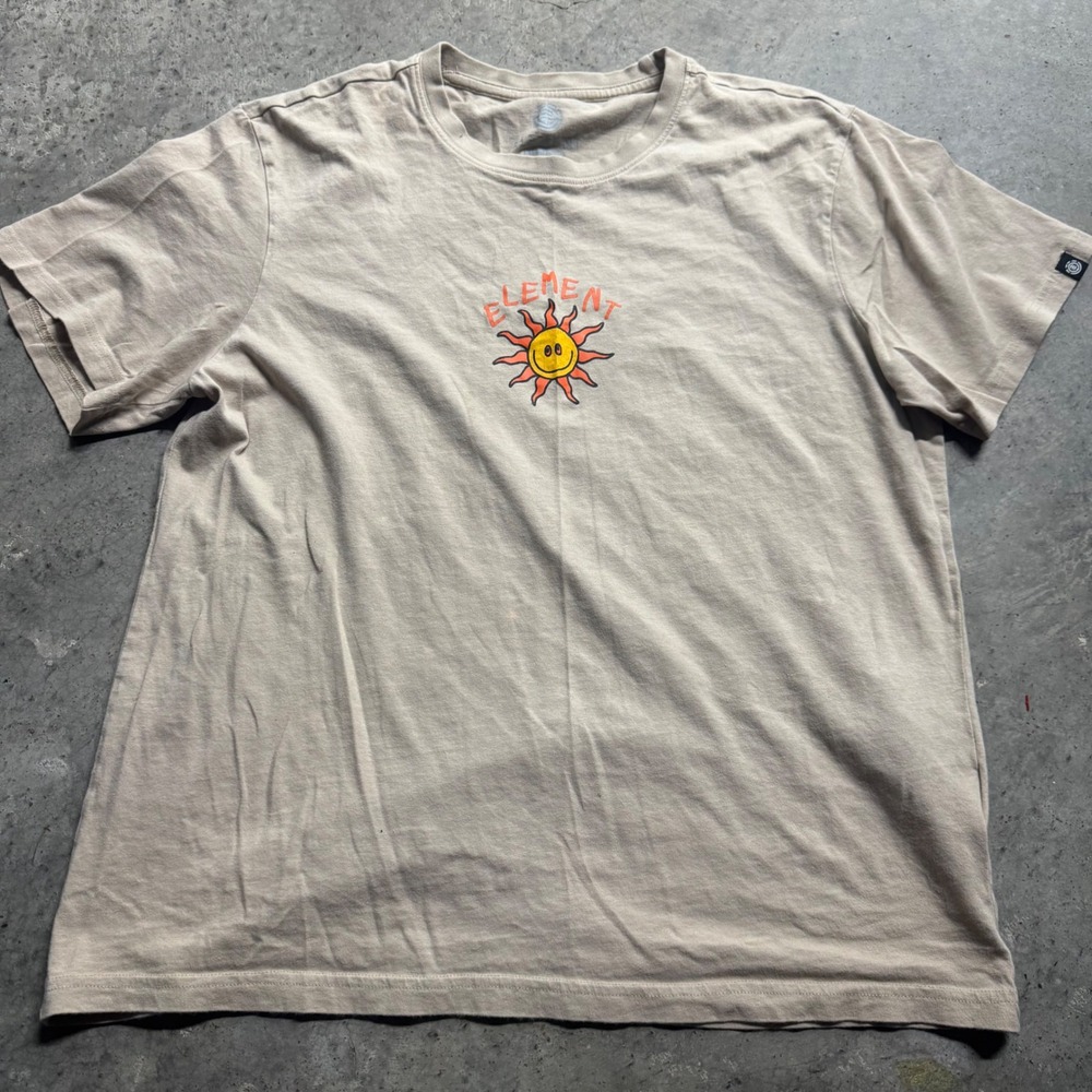 Element Beige Keep Discovering Sun Snail Graphic S/L Unisex Boho Streetwear‎